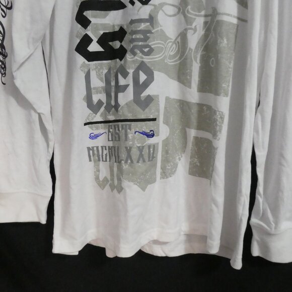 AVIREX | xl - extra large | White Graphic Long Sleeve T-Shirt / Tee | NWT - Picture 8 of 15
